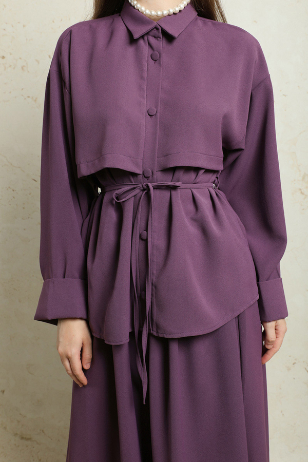 Krep Etek Takım Mor - 6