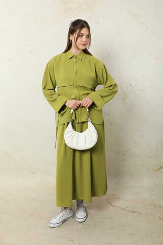 Krep Etek Takım Yağ Yeşili - 2