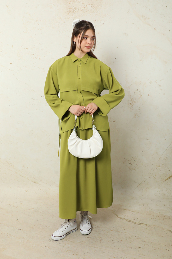 Krep Etek Takım Yağ Yeşili - 2