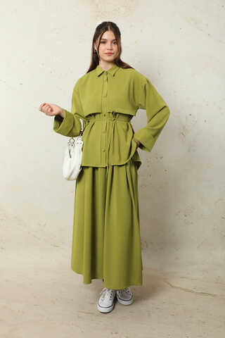 Krep Etek Takım Yağ Yeşili - 4