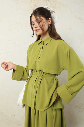 Krep Etek Takım Yağ Yeşili - 3