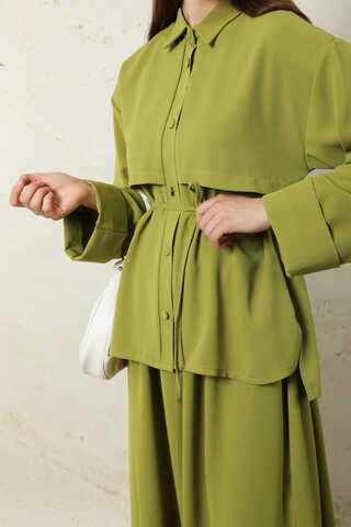 Krep Etek Takım Yağ Yeşili - 5