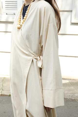 Kruvaze Bağlamalı Abaya Taş - 8