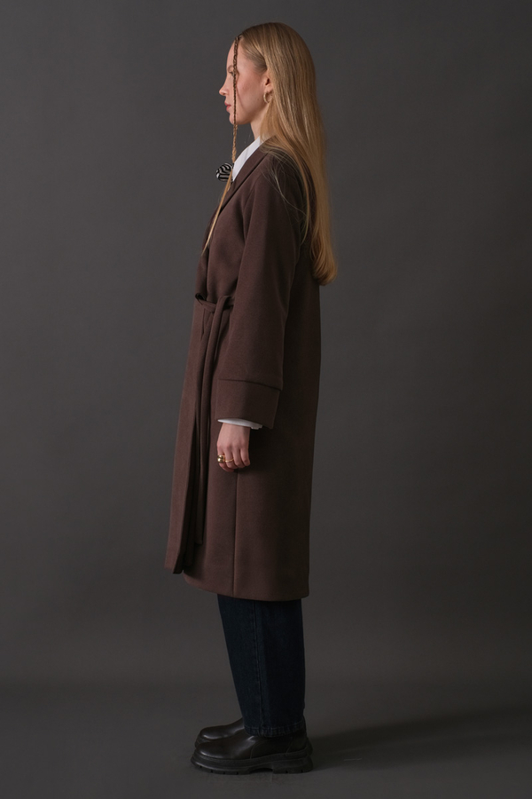 Kruvaze Bağlamalı Kaban Koyu Mürdüm - 10