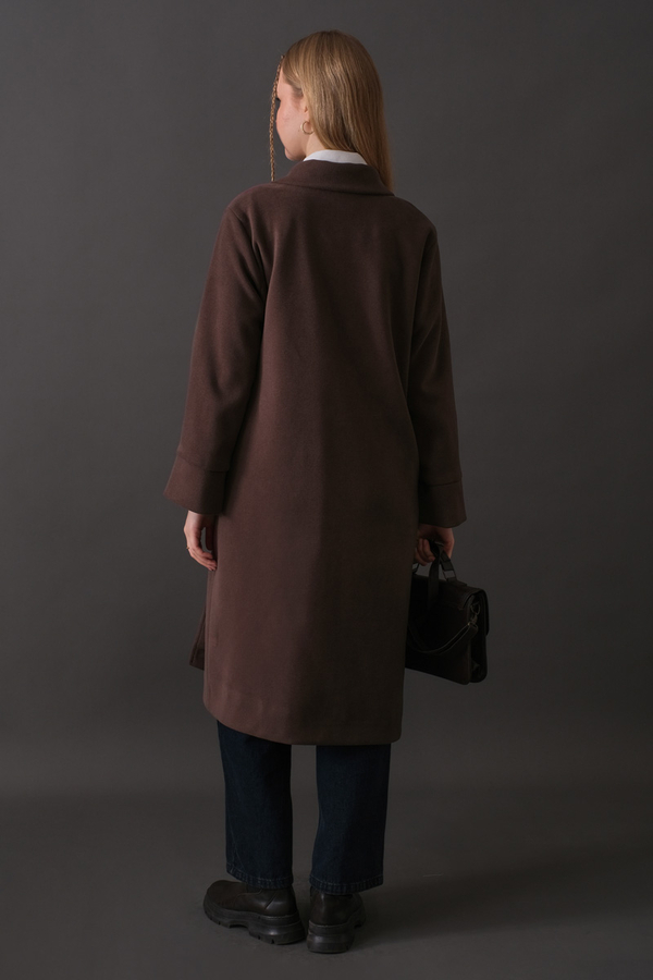 Kruvaze Bağlamalı Kaban Koyu Mürdüm - 17