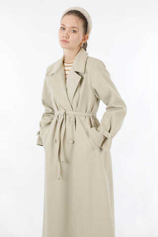 Kruvaze Kapama Apolet Detaylı Kaban Taş - 2