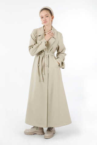 Kruvaze Kapama Apolet Detaylı Kaban Taş - 5