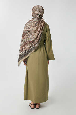 Kruvaze Keten Trenç Haki - 13