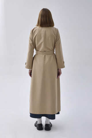 Kruvaze Klasik Trençkot Taş - 14