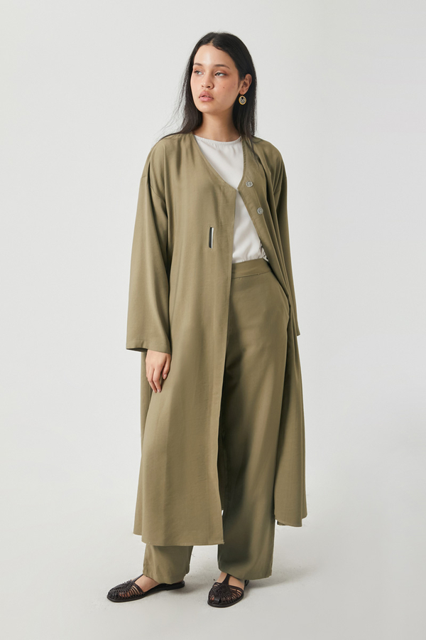 Kruvaze Tensel Takım Haki - 4