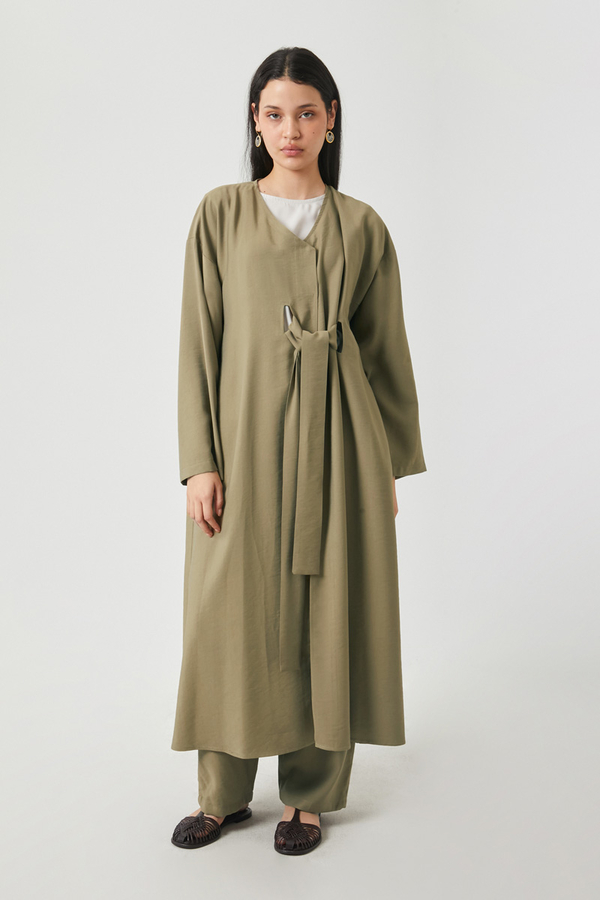 Kruvaze Tensel Takım Haki - 6