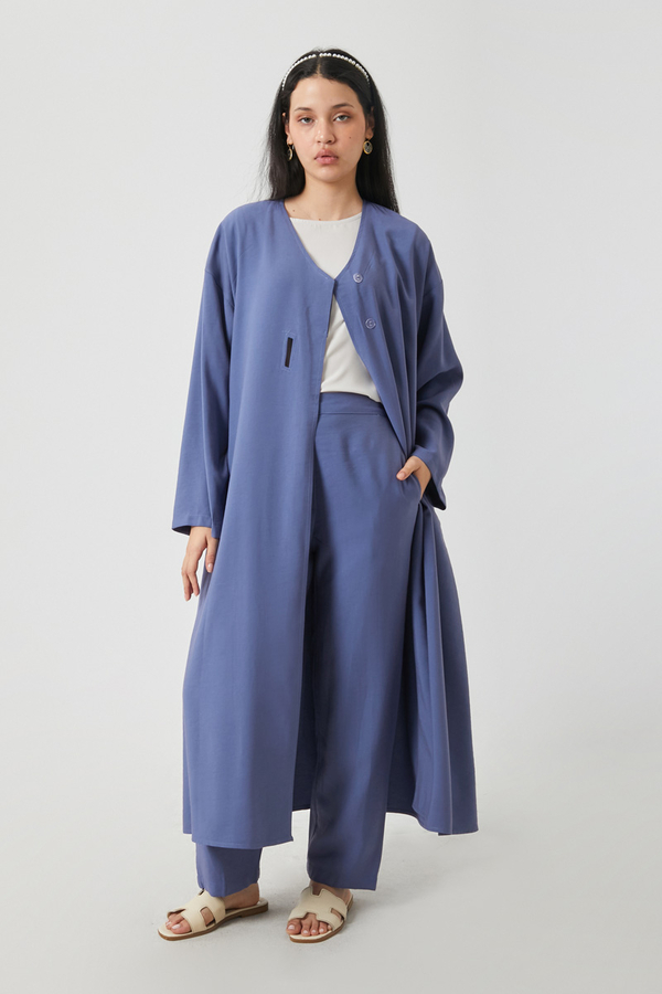 Kruvaze Tensel Takım İndigo - 1