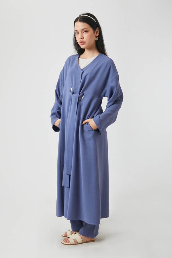 Kruvaze Tensel Takım İndigo - 11