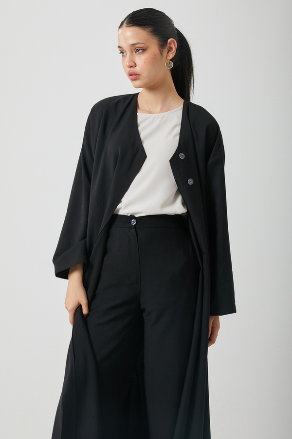 Kruvaze Tensel Takım Siyah - 8