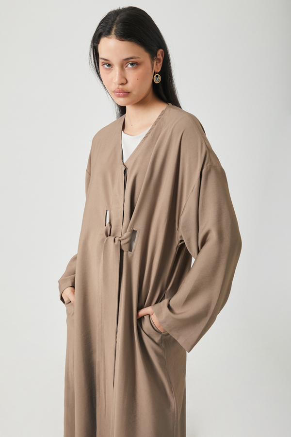 Kruvaze Tensel Takım Vizon - 14