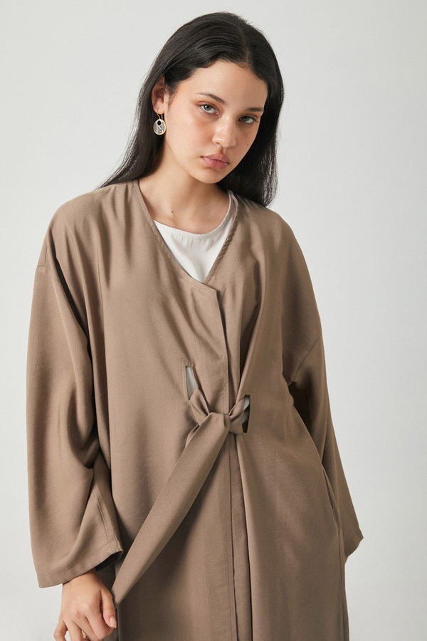 Kruvaze Tensel Takım Vizon - 15