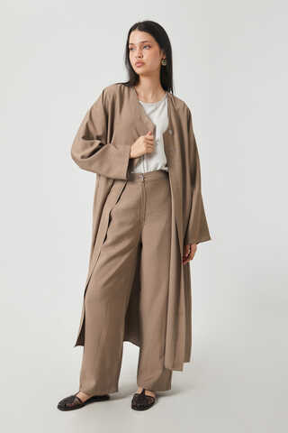 Kruvaze Tensel Takım Vizon - 10