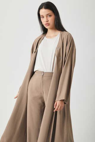 Kruvaze Tensel Takım Vizon - 5