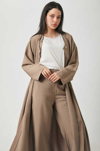 Kruvaze Tensel Takım Vizon - 6