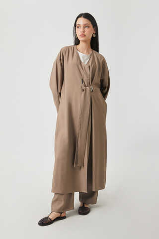 Kruvaze Tensel Takım Vizon - 4