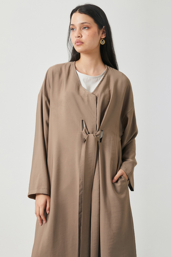 Kruvaze Tensel Takım Vizon - 3