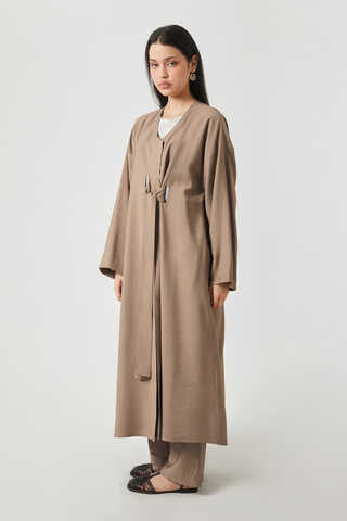 Kruvaze Tensel Takım Vizon - 8