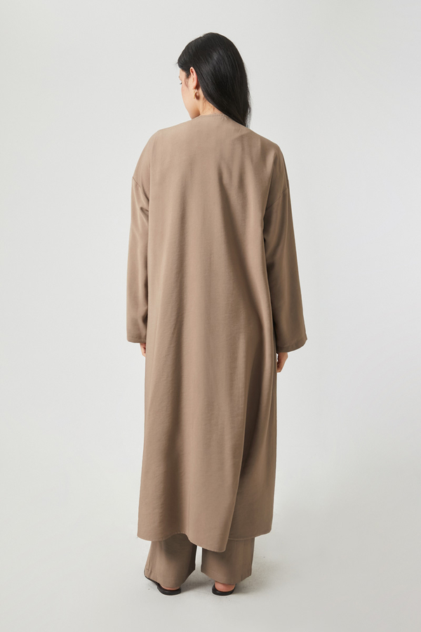 Kruvaze Tensel Takım Vizon - 11