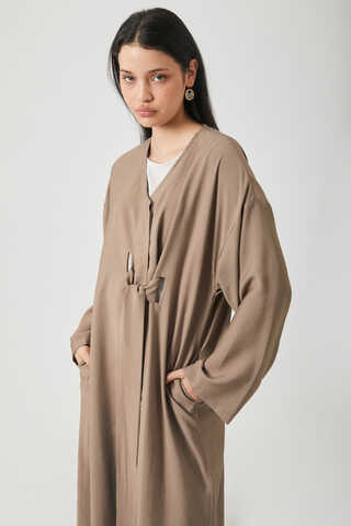 Kruvaze Tensel Takım Vizon - 14