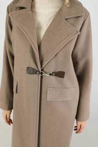 Kruvaze Tokalı Uzun Kaban Vizon - 4