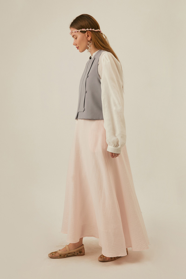 Kruvaze Yelek Gri - 4