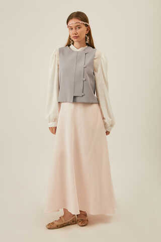 Kruvaze Yelek Gri - 2