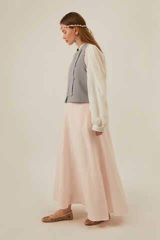 Kruvaze Yelek Gri - 4