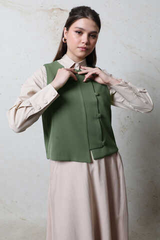 Kruvaze Yelek Haki - 2