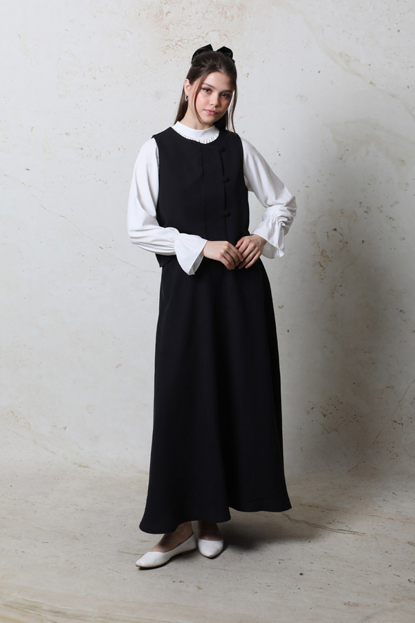 Kruvaze Yelek Siyah - 2