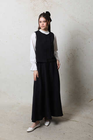 Kruvaze Yelek Siyah - 4