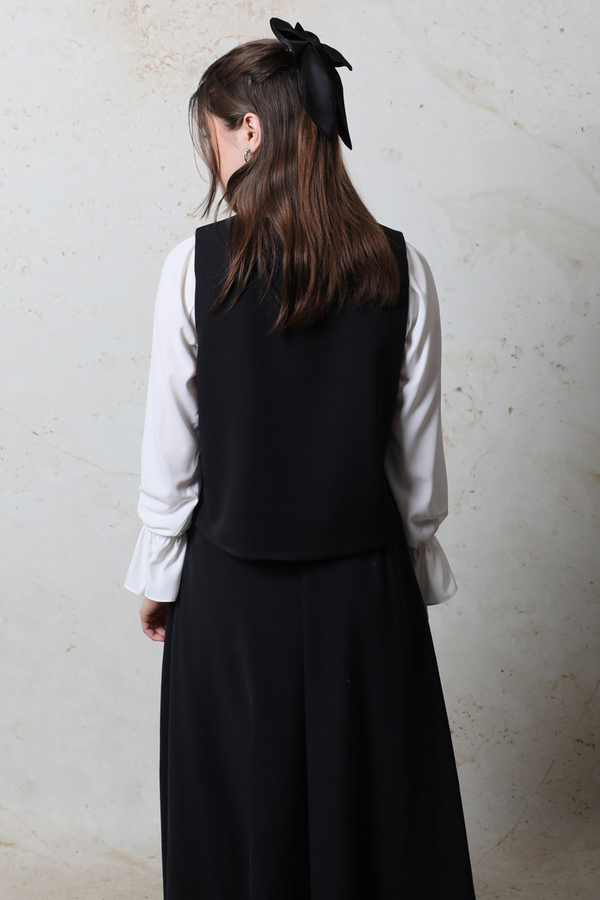 Kruvaze Yelek Siyah - 8