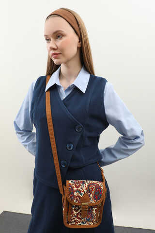 Kruvaze Yelekli Takım Lacivert - 9