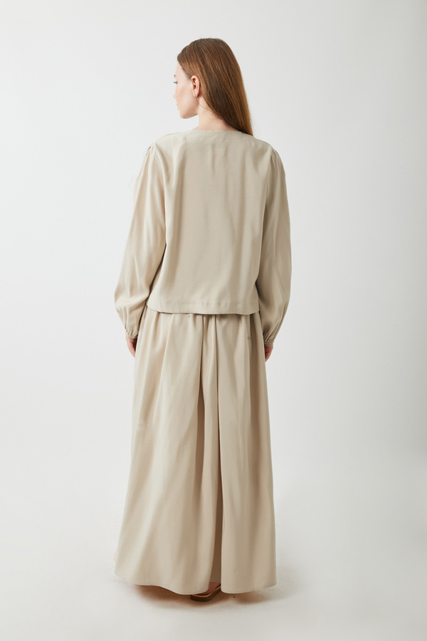 Kurdele Detaylı Etek Takım Taş - 16