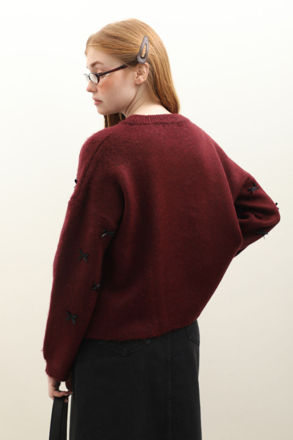 Kurdeleli Kazak Bordo - 7