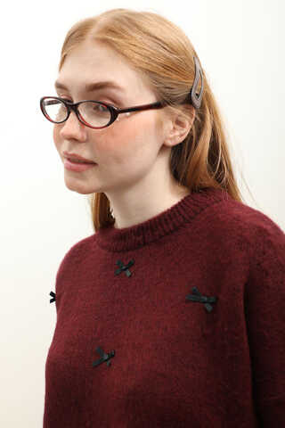 Kurdeleli Kazak Bordo - 4