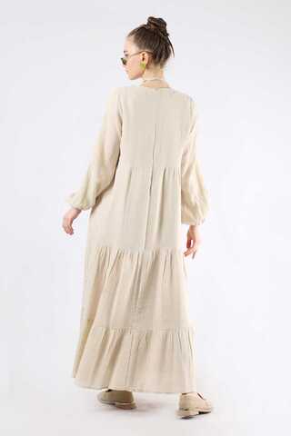 Lace Collar Dress Stone - 5