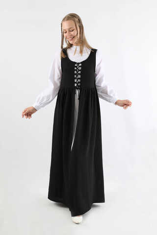 Lace-up Gilet Set Black - 5