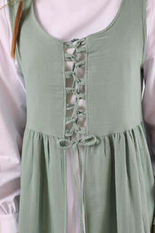 Lace-up Gilet Set Mint - 4
