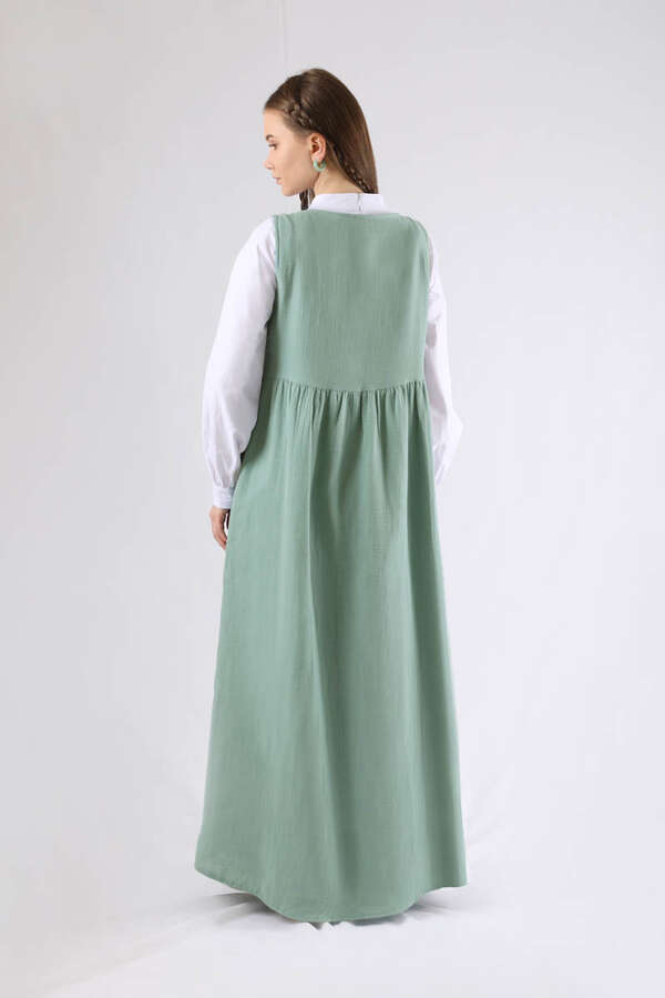 Lace-up Gilet Set Mint - 5