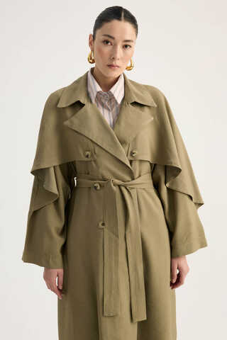 Laçin Trençkot Haki - 3