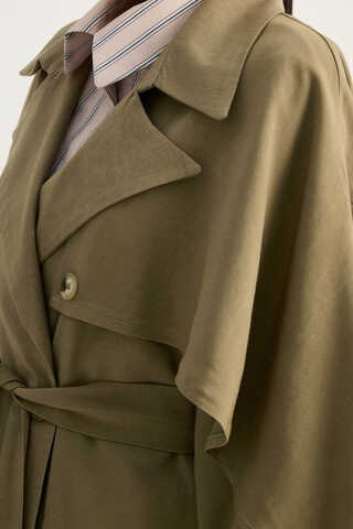 Laçin Trençkot Haki - 12