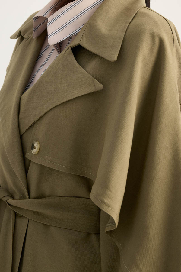 Laçin Trençkot Haki - 12