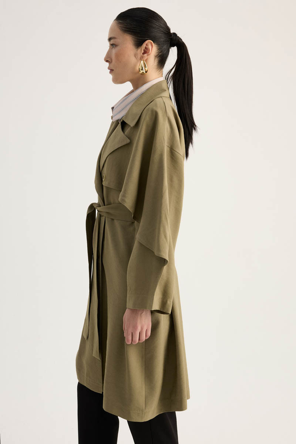 Laçin Trençkot Haki - 13