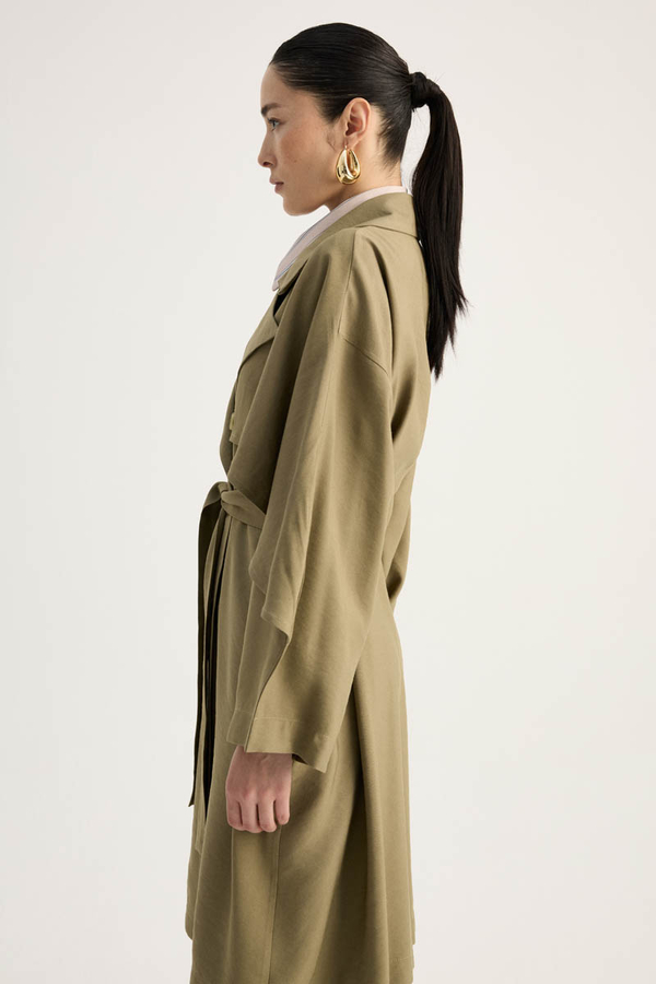 Laçin Trençkot Haki - 4