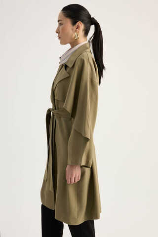 Laçin Trençkot Haki - 13